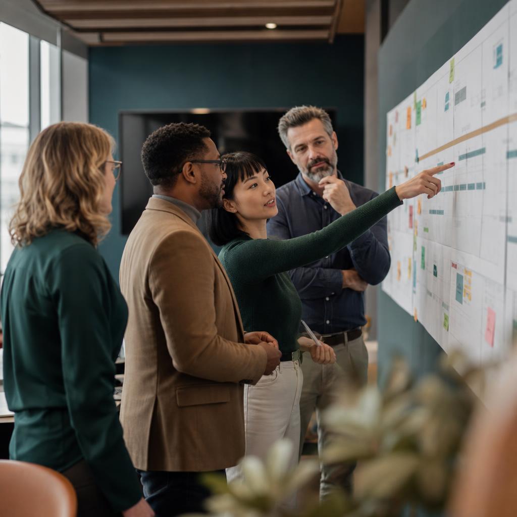 Leadership team in a strategy session